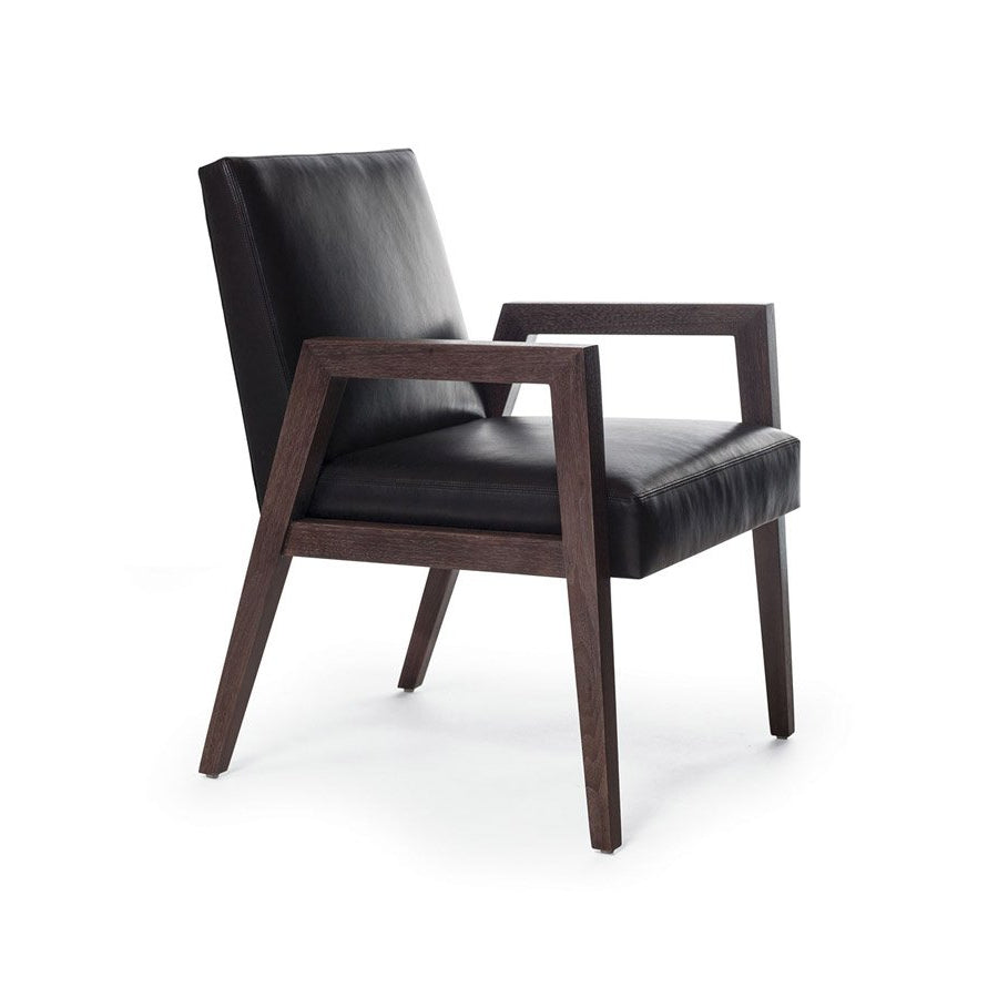 Reed Arm Chair Wood Arm