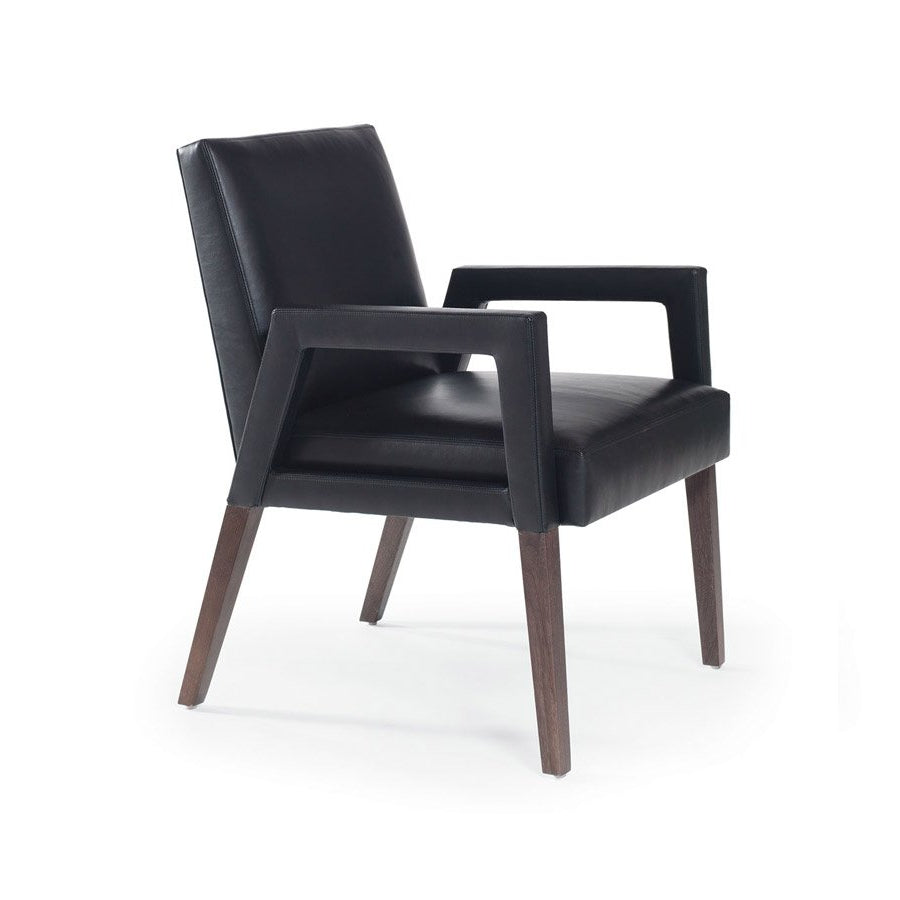 Reed Arm Chair Upholstered Arm