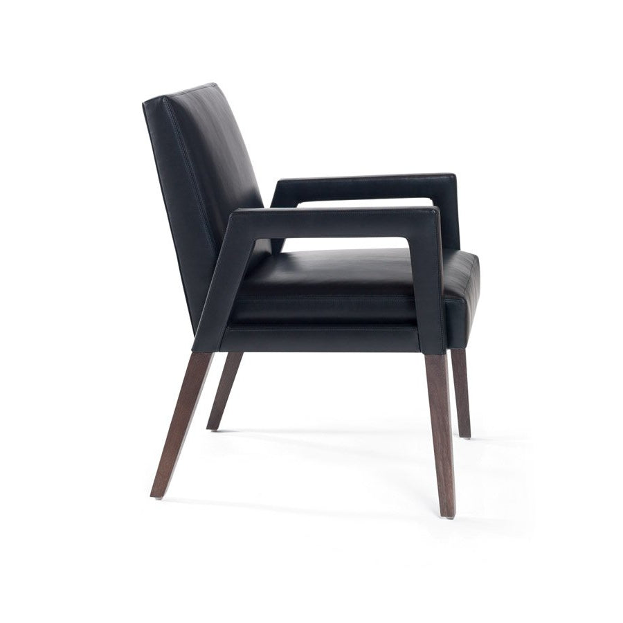 Reed Arm Chair Upholstered Arm