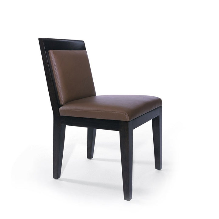 High Wide Side Chair Upholstered Back