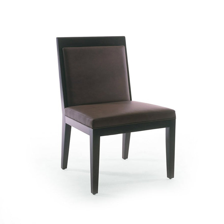 High Wide Side Chair Upholstered Back
