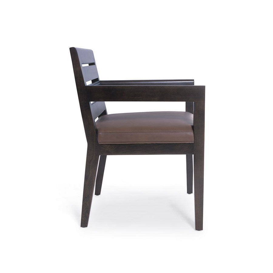 Undergraduate Arm Chair with Slat Back