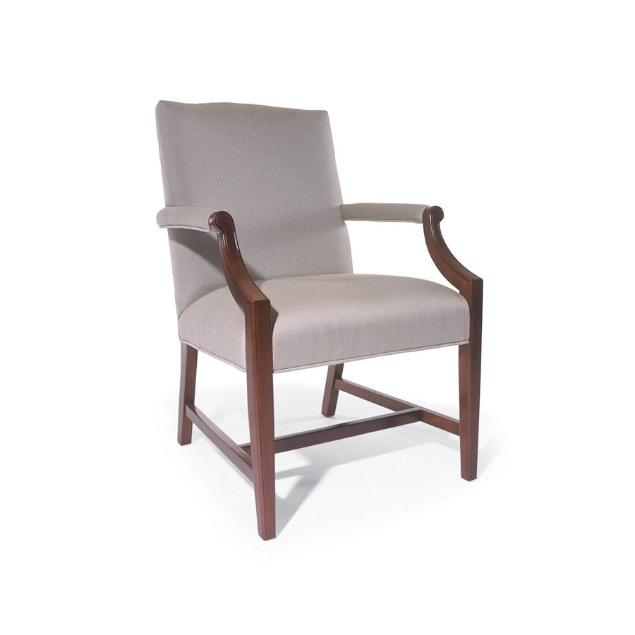 Traditional Vienna Arm Chair with Plain Back