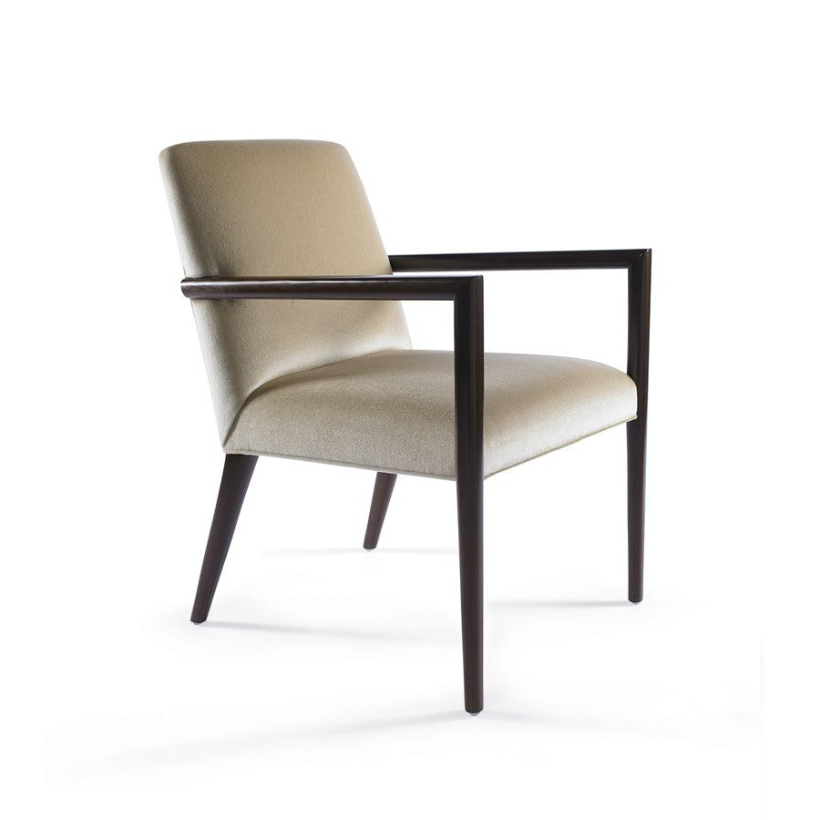 Zack Arm Chair with Wood Arm and Back Legs