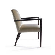 Zack Arm Chair with Wood Arm and Back Legs
