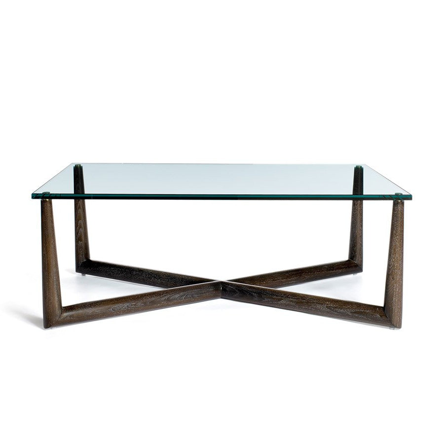 Madame X Glass Top Coffee Table Up