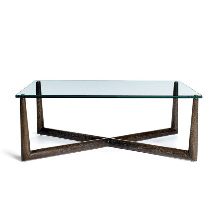 Madame X Glass Top Coffee Table Up