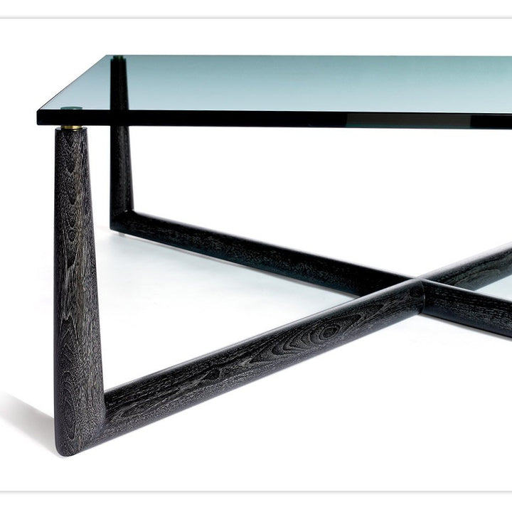 Madame X Glass Top Coffee Table Up