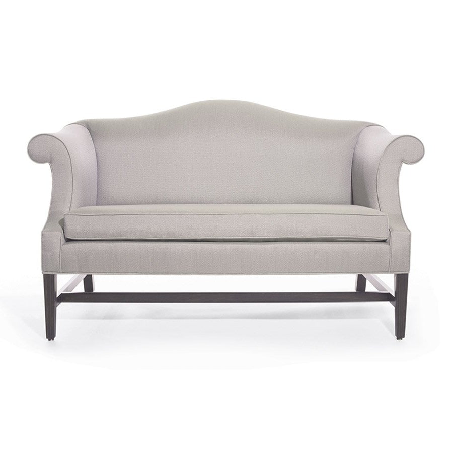 Traditional Camelback Settee with Chippendale Legs