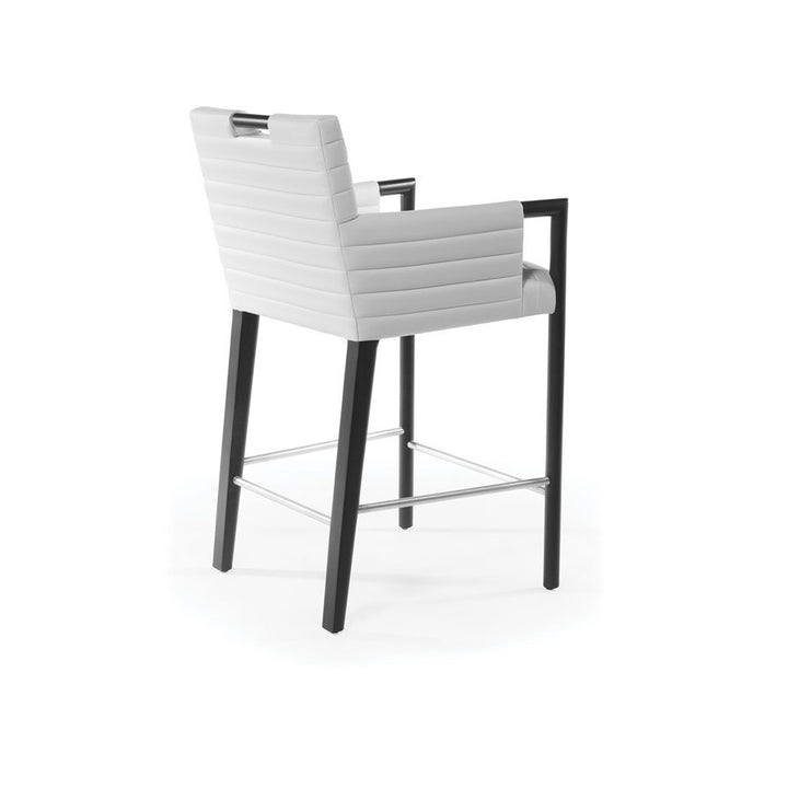Gosha Bar Stool Quilted Arm with Pull