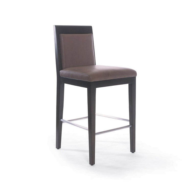 High School Counter Stool with Upholstered Back