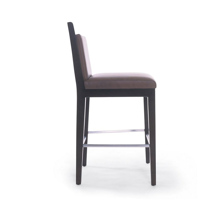 High School Counter Stool with Upholstered Back