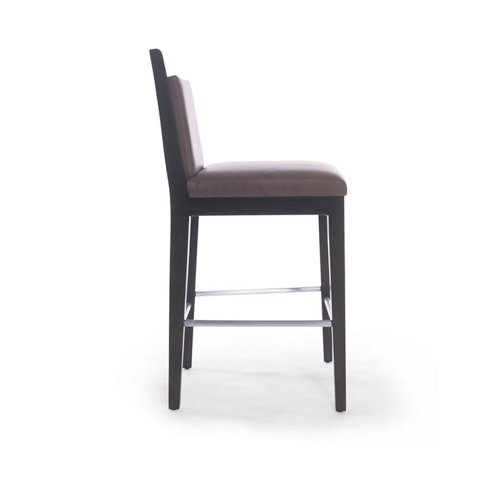 High School Counter Stool with Upholstered Back