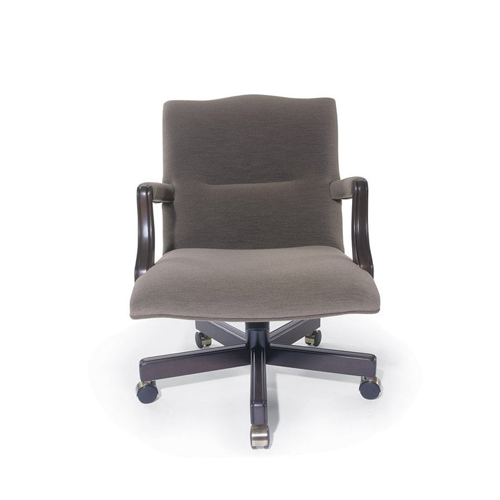 Traditional Danube Swivel Chair Mid Back with Open Arm