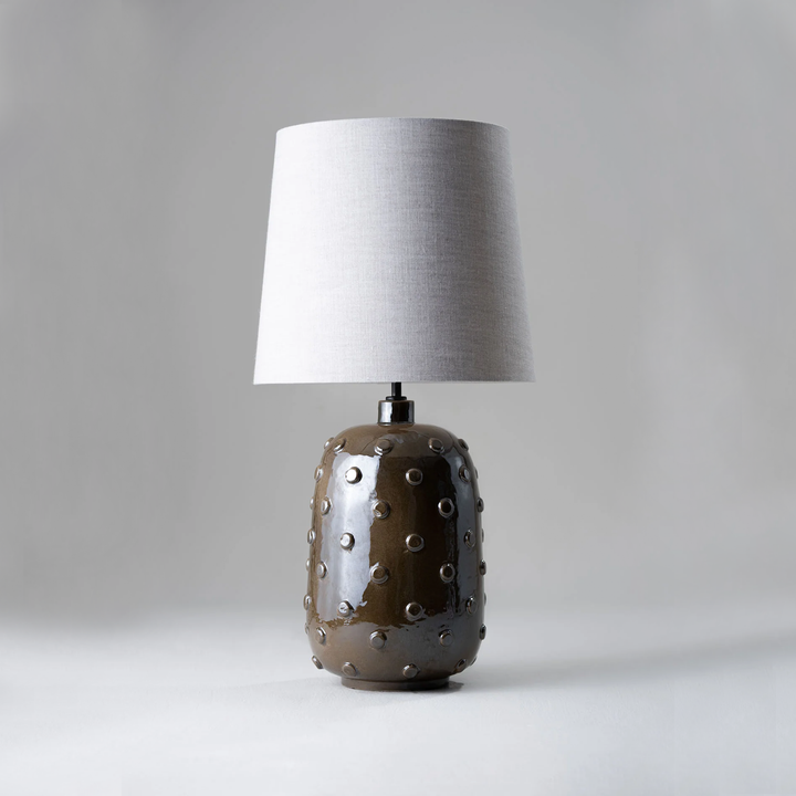 Button Lamp Large - Walnut