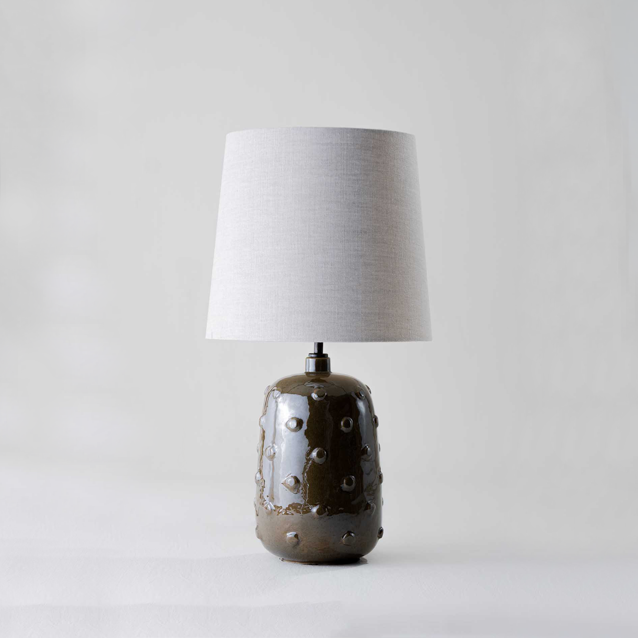 Button Lamp Small - Walnut