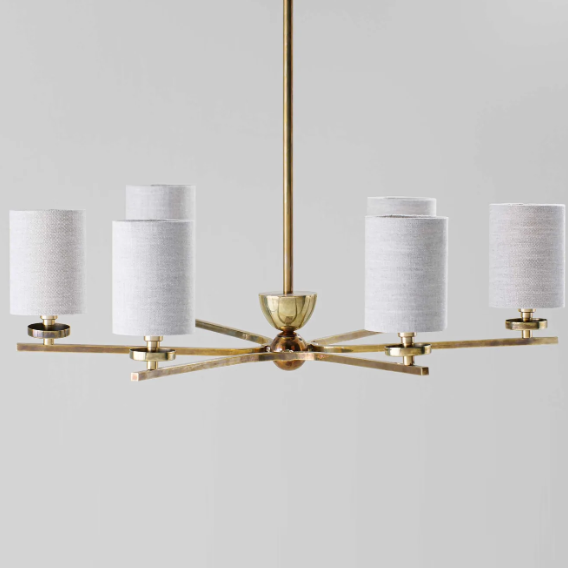 Clare Chandelier - Brass