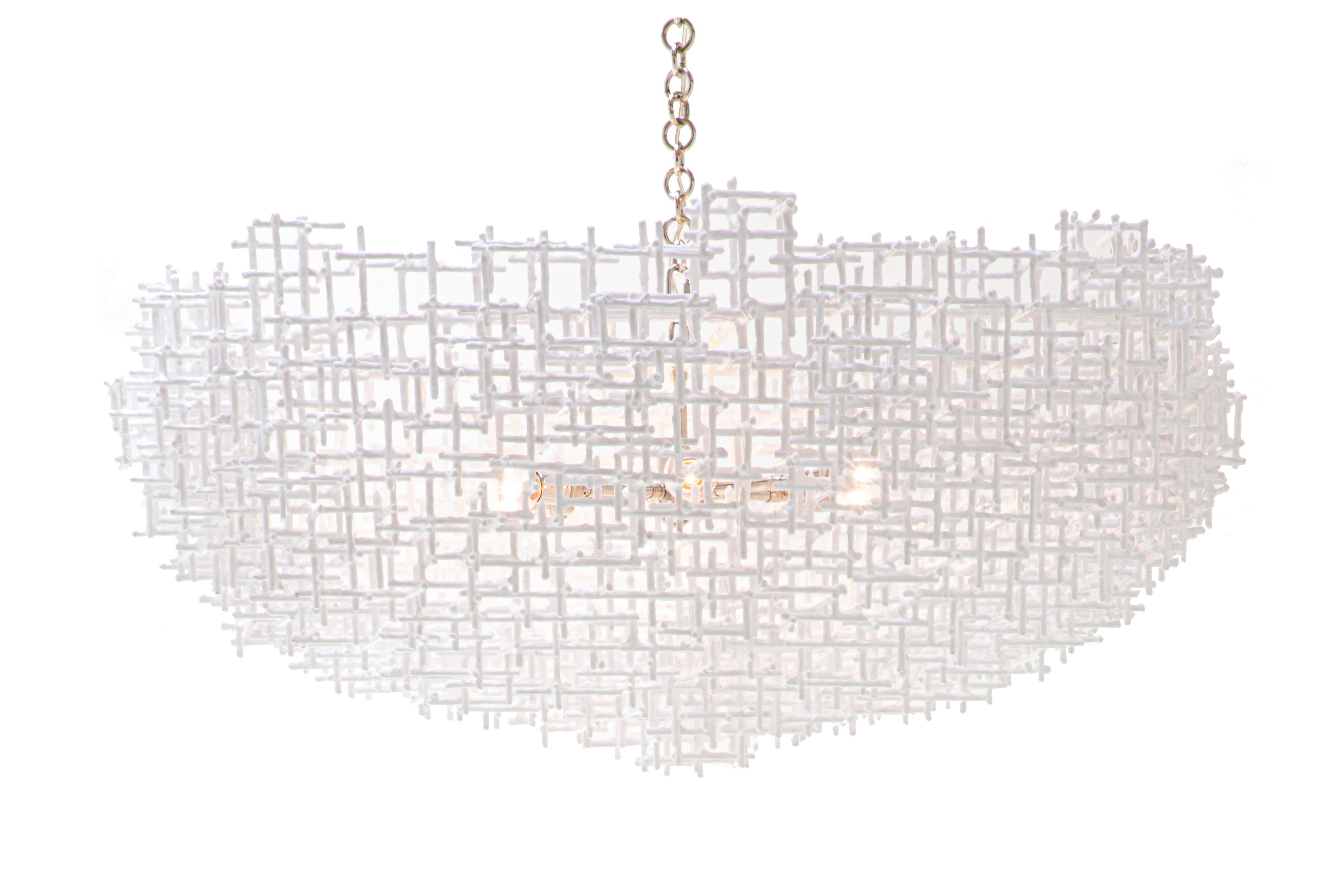 Crosshatch Chandelier - Cloud