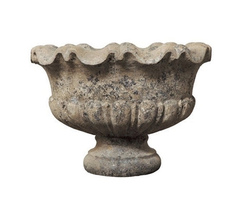 SCALLOPED OVAL URN