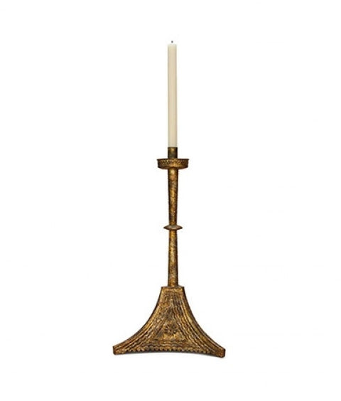 GILDED TOLE CANDLESTICK