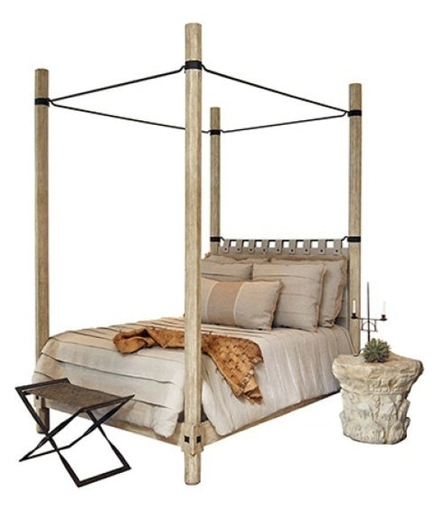 SANTIAGO BED WITH IRON CANOPY QUEEN