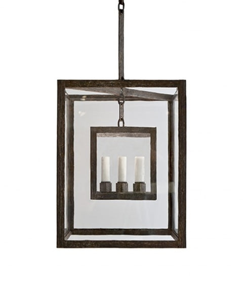 CUBIC LANTERN - SMALL - CLEAR GLASS