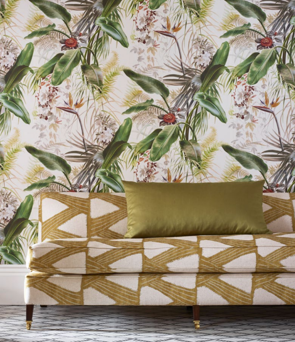 Paradise Row Wallcovering - Evergreen