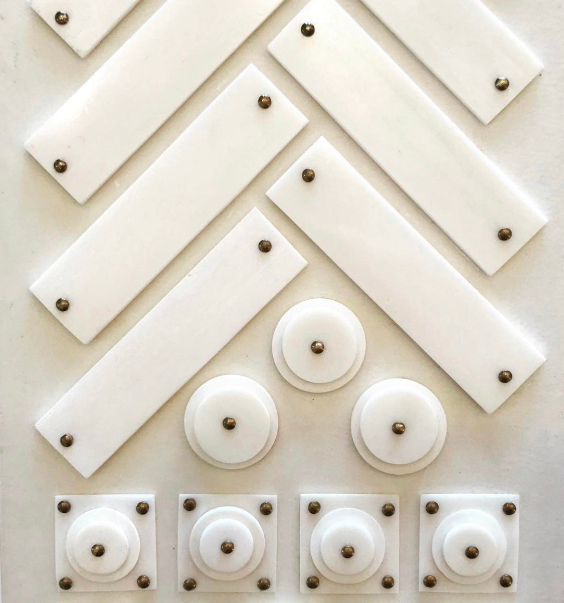 Mah Jong Bedside Table - Finished Wood Sides