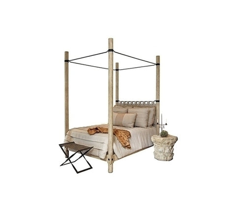 SANTIAGO BED WITH IRON CANOPY KING