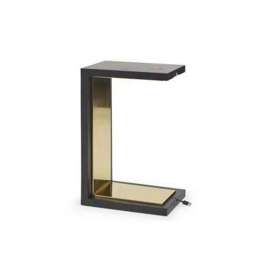 Quips Snack Table- Quince Blossom Chinoiserie