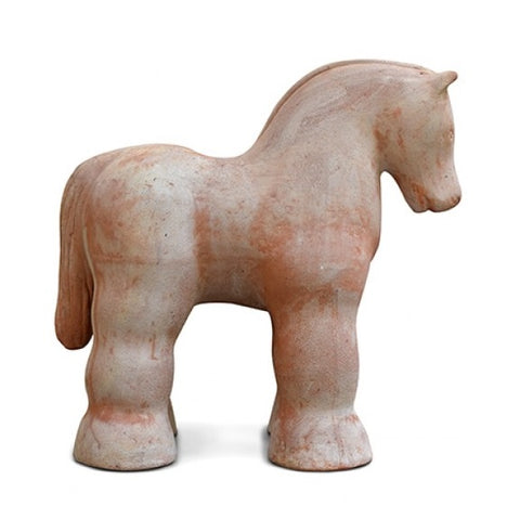 TERRACOTTA HORSE - ANTIQUE TERRACOTTA