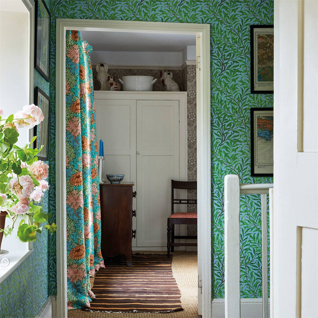 Willow Bough - Pink / Leaf Green